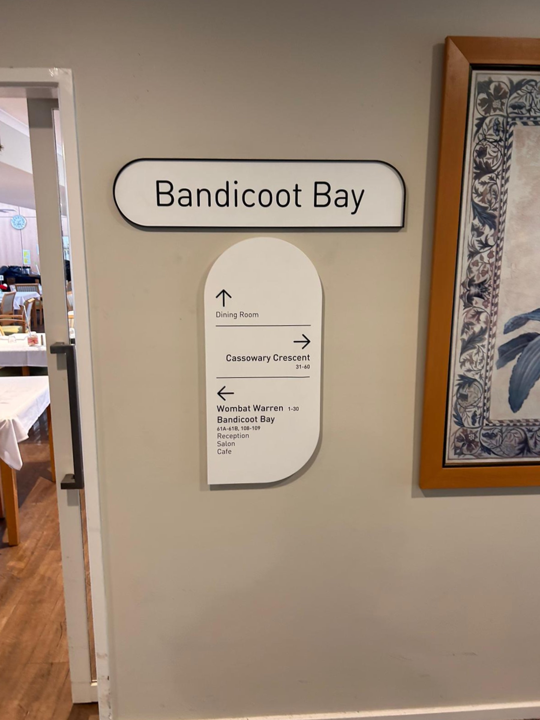 Bolton Clarke internal wayfinding signage