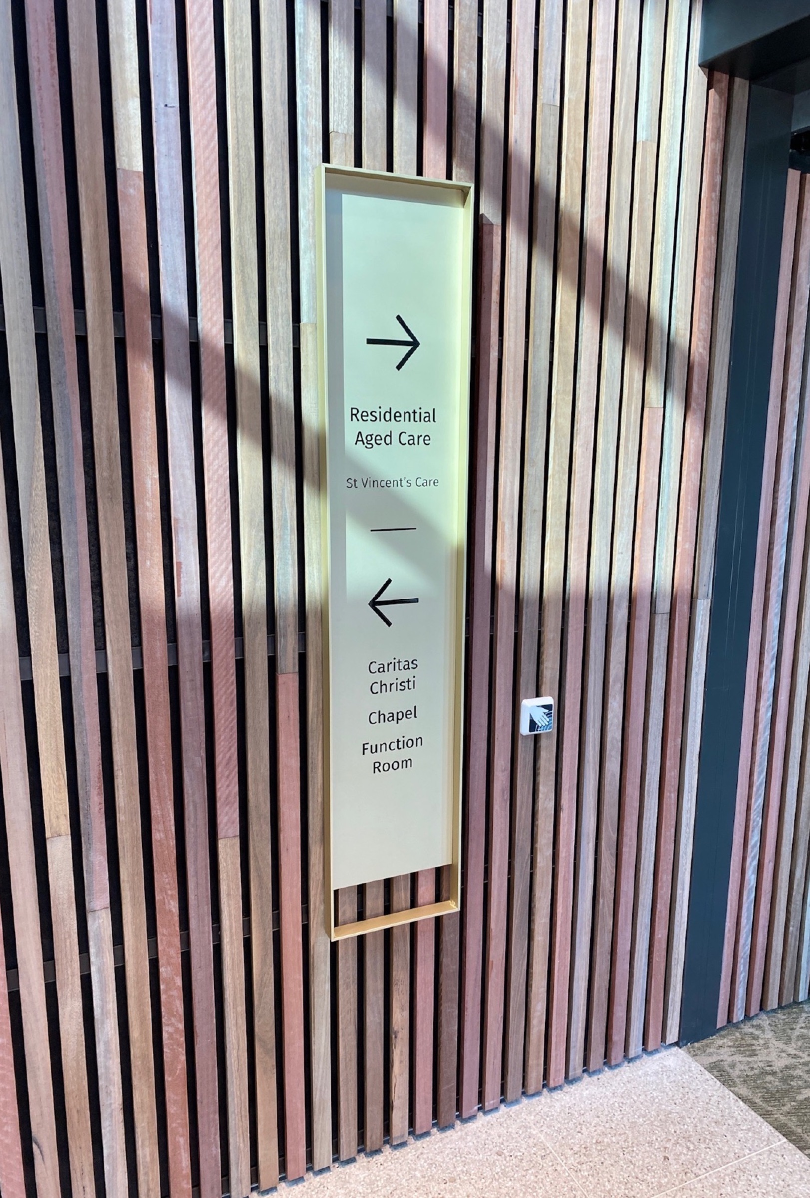 Caritas Christi internal directional signage