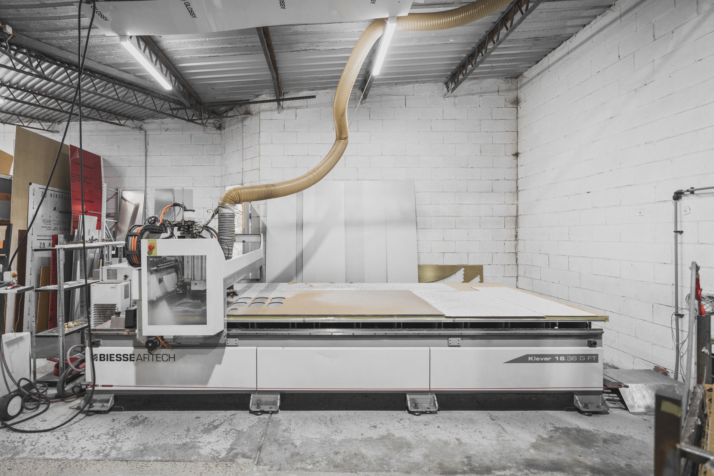 Insigns CNC router and in-house signage manufacturing workshop