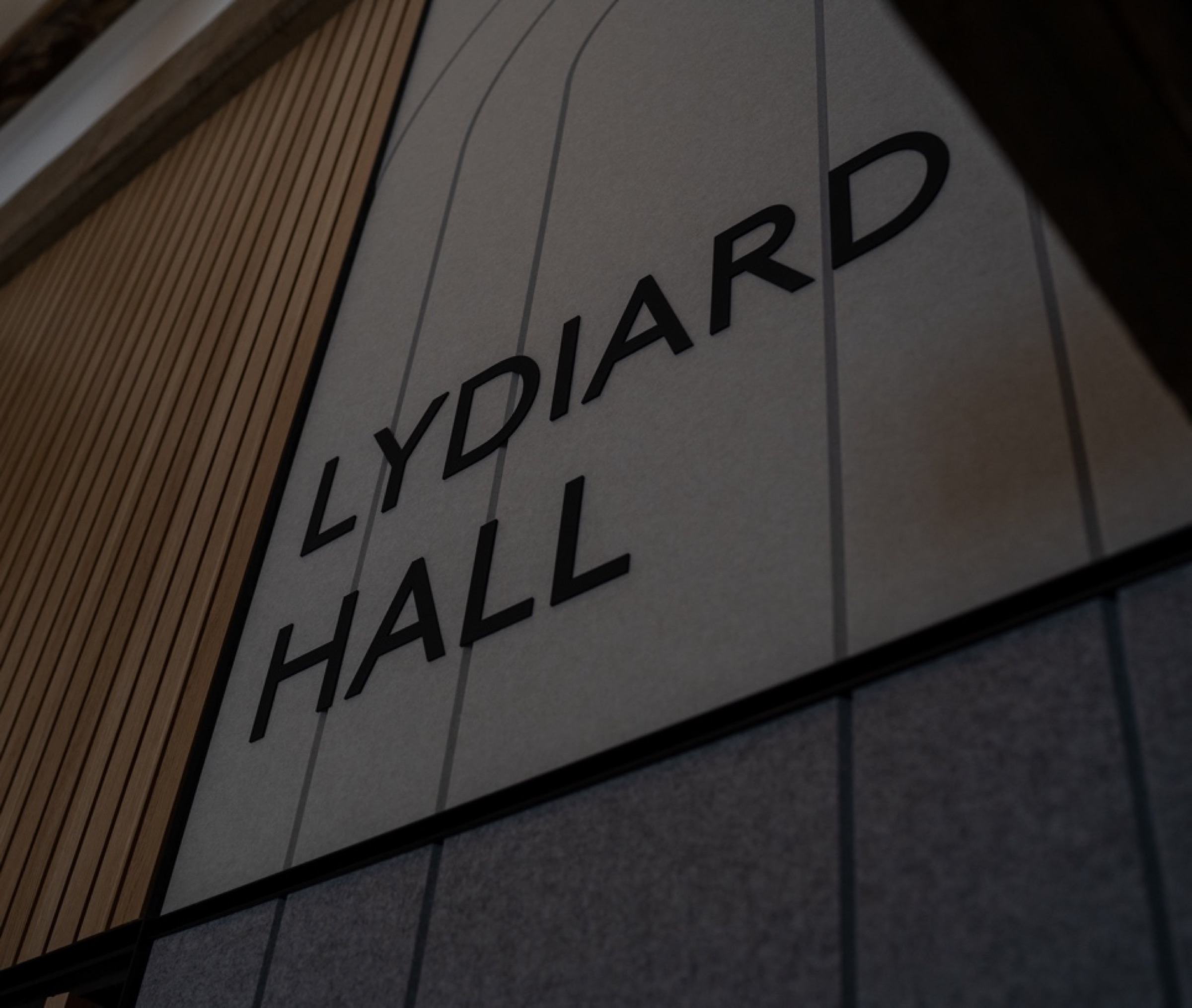 Lydiard Hall identification signage